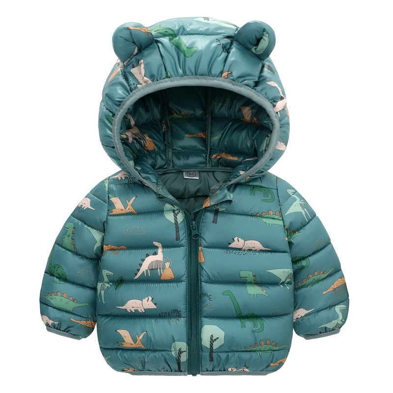 Jaqueta de Frio orelhinhas de urso Baby Winter